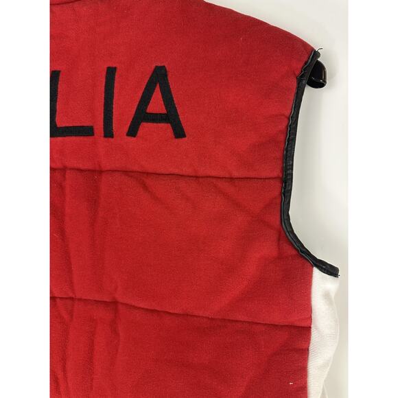 Polo Ralph Lauren Vest Italia Italy Snap Front Puffer Challenge Cup Men's Large - Picture 12 of 16
